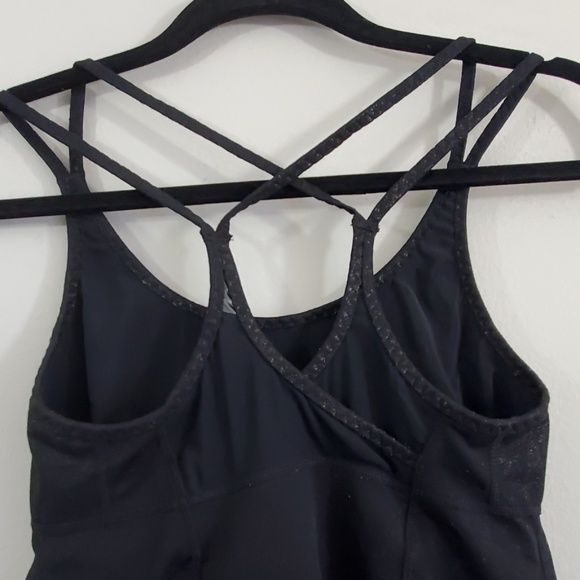 Zella Athletic Buit in Bra Black Top Sz S - Picture 5 of 7